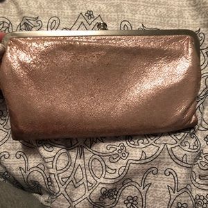 NWT hobo Lauren wallet rose pink shimmer